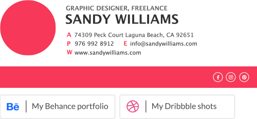 animated signature logo GIF with modern design