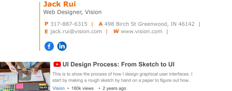 dynamic gif email-signature corporate logo