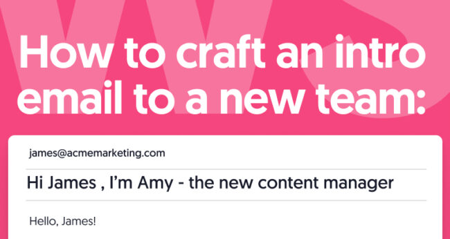 introduction email for a new team guide