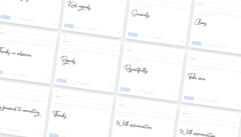 best regards alternatives