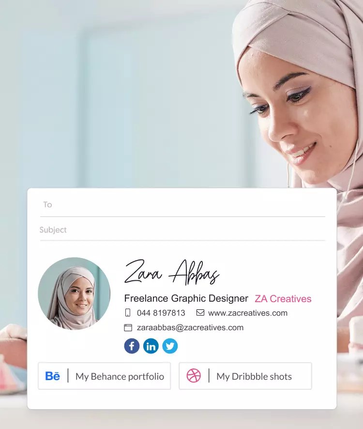 graphic designer email signature