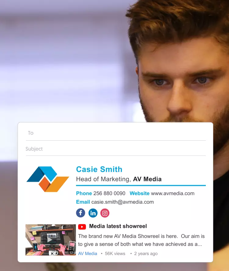 sales email signature