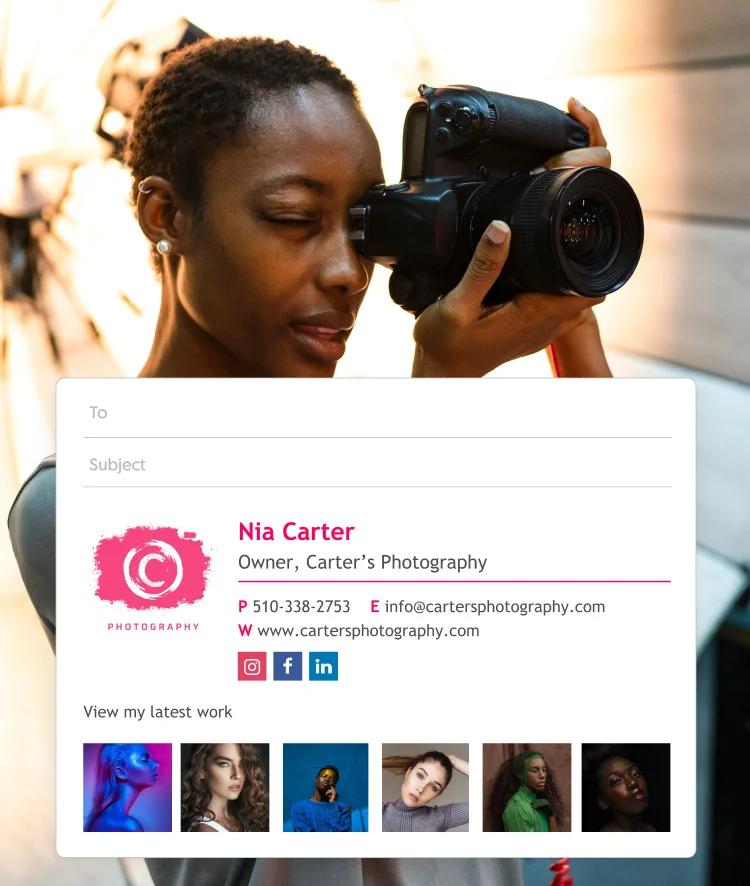 instagram icon for email signature