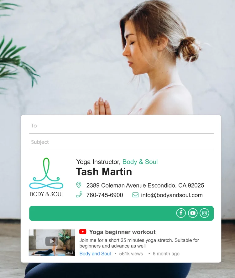 video email signature