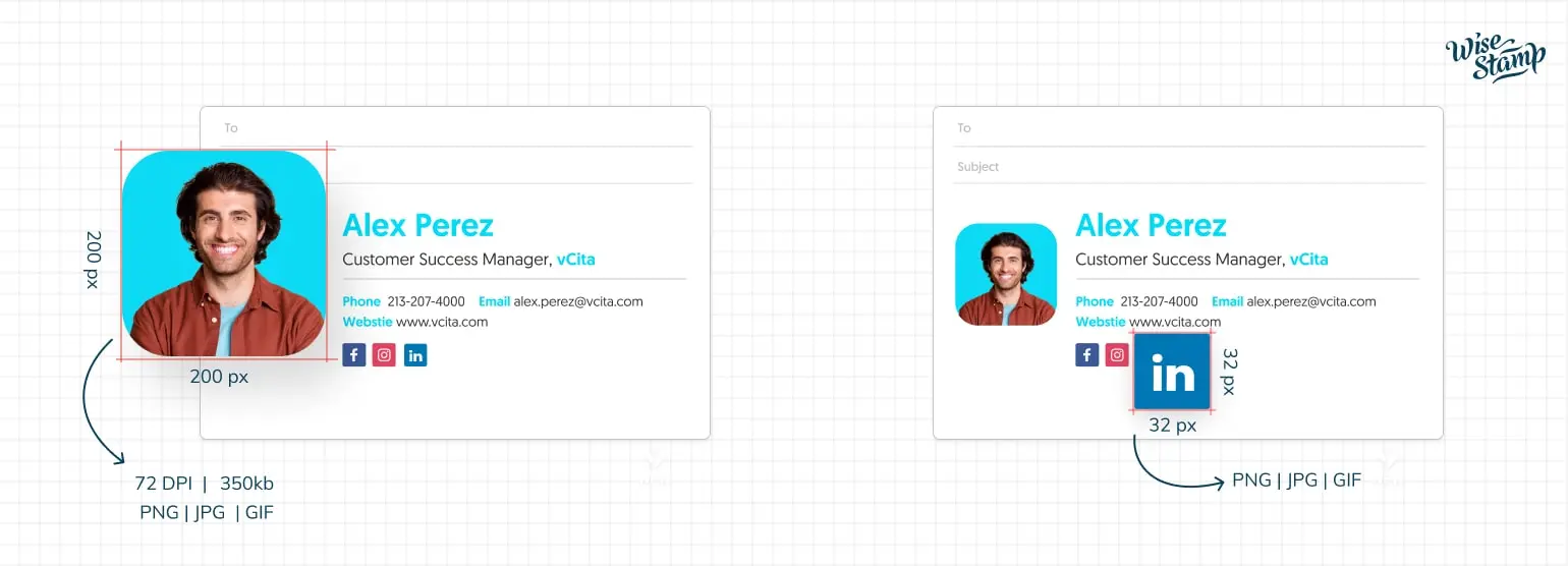 image guidelines for email signatures