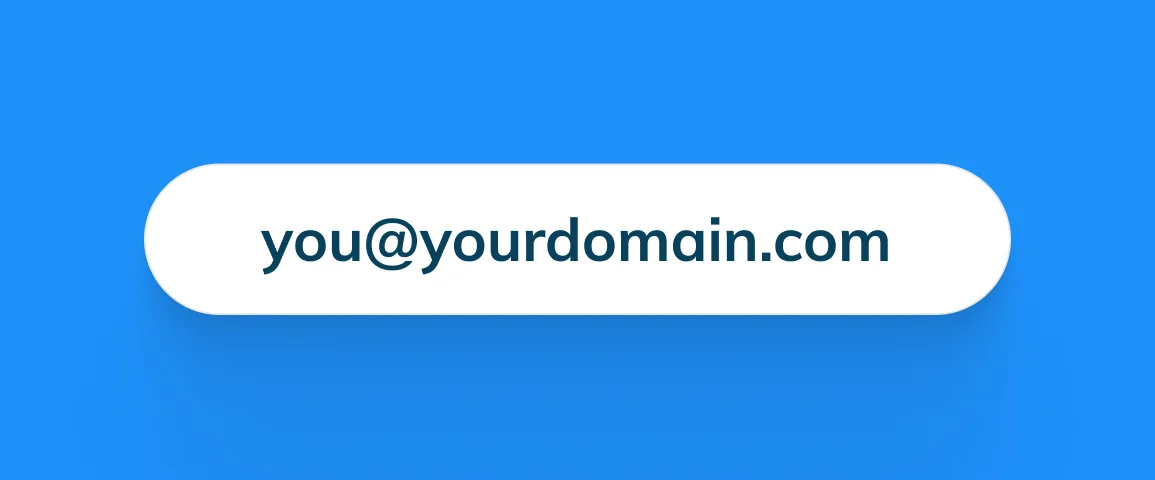 Structure of a professional email address