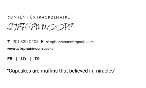 Bad example for Gmail signature