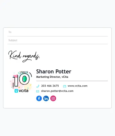 Animated GIF email signature maker
