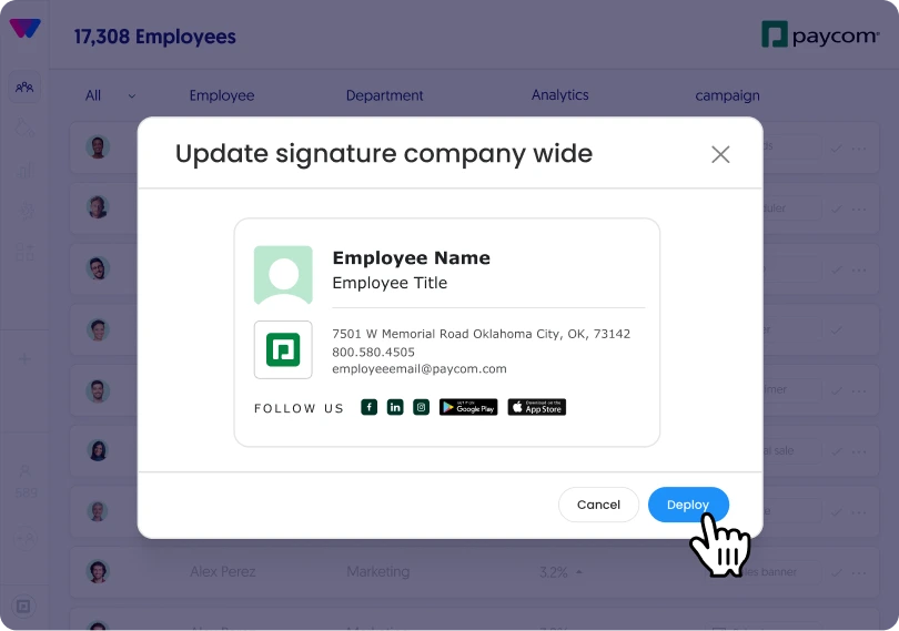 easily manage signatures with WiseStamp