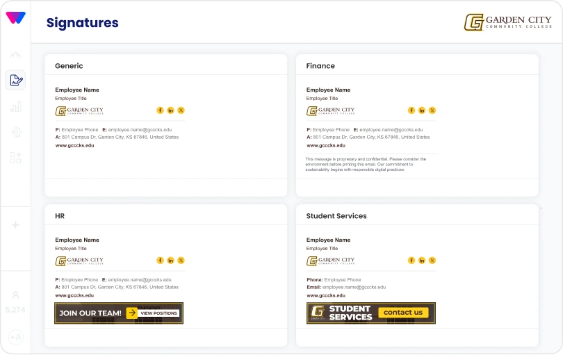 signatures by departments education