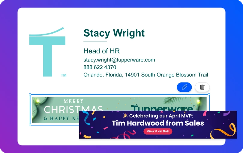 WiseStamp company solution for HR departments