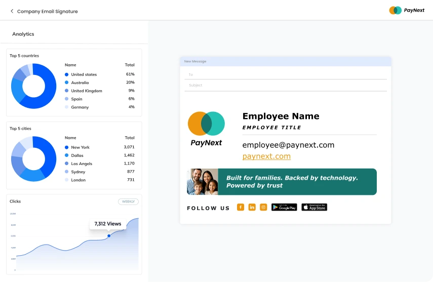 Track campaigns with WiseStamp